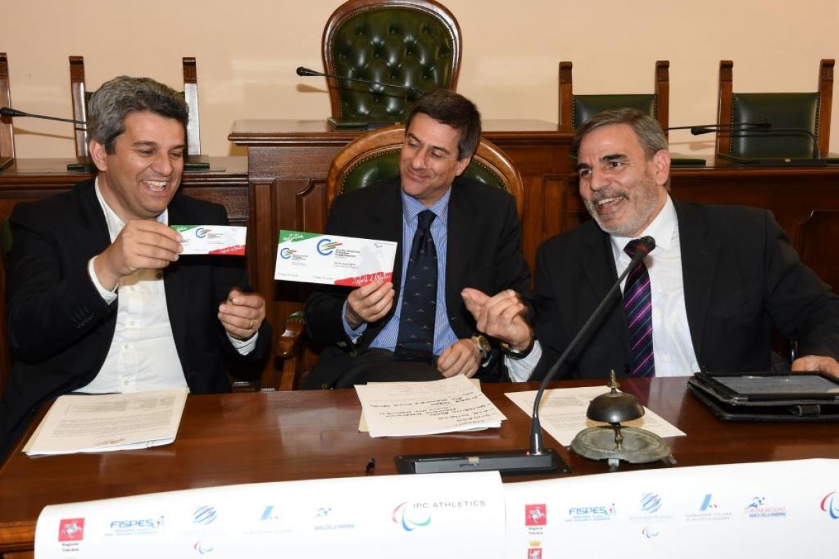 Emilio Bonifazi - Grosseto The Mayor of the city, Emilio Bonifazi, is the first person to be formally invited to June’s IPC Athletics European Championships.