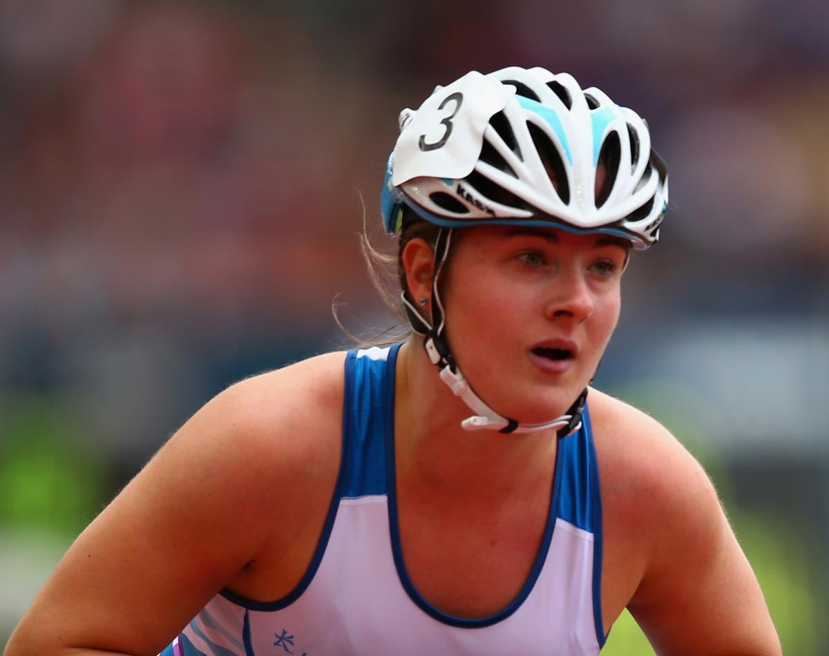 Meggan Dawson-Farrell Great Britain A wheelchair racer focuses