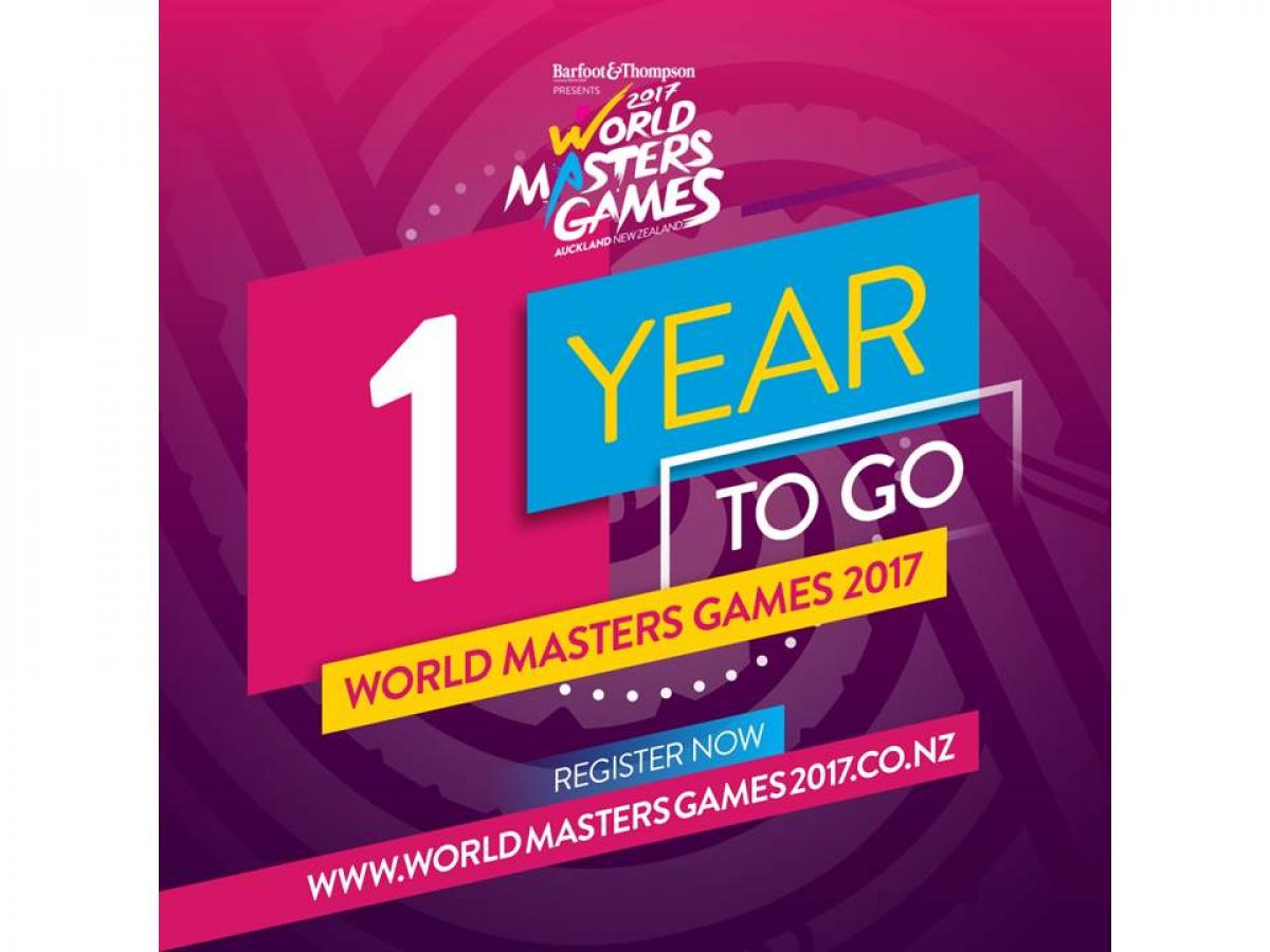 One year to go until World Masters Games 2017