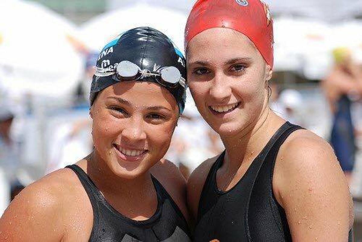 Argentina’s Daniela Gimenez and Spain’s Sarai Gascon