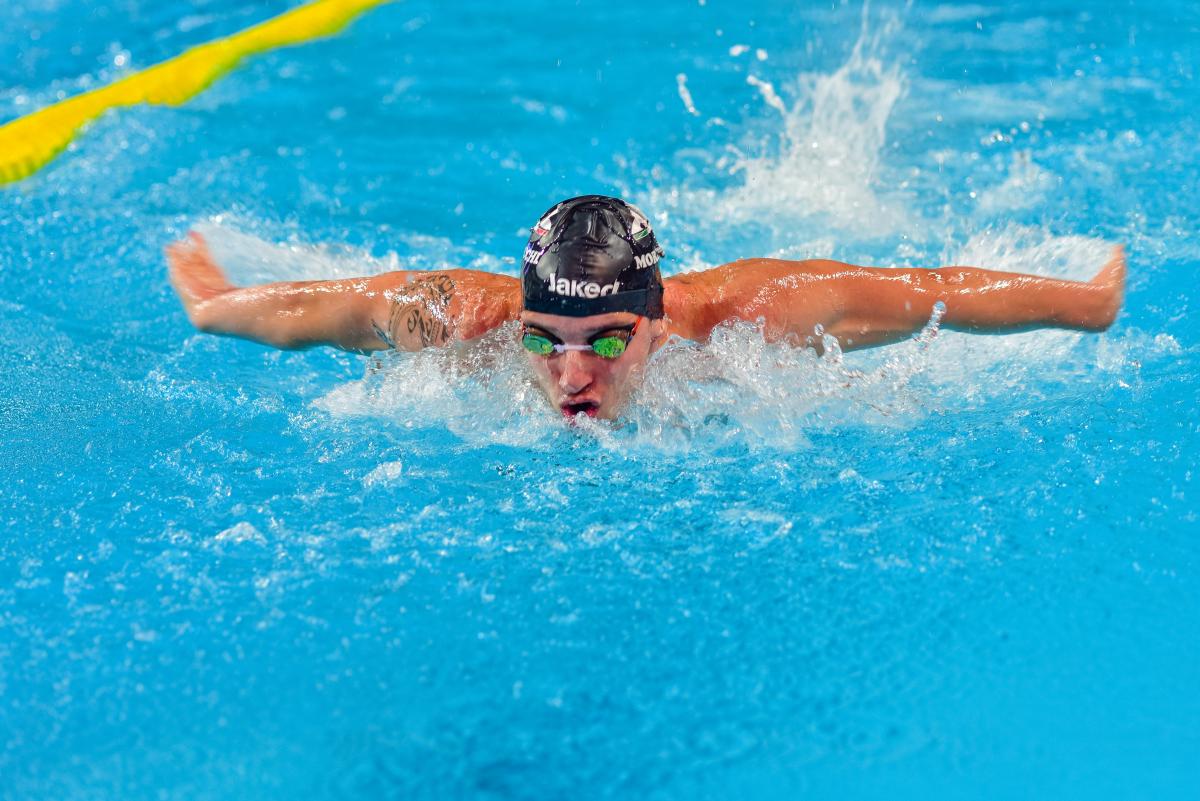 Federico Morlacchi of Italy competes at the 2016 IPC Swimming European Open Championships in Funchal, Portugal.