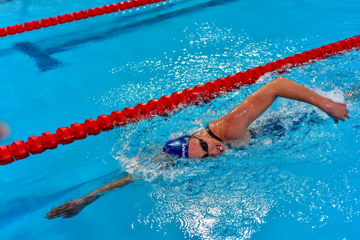 Sarah Louise Rung at the 2016 IPC Swimming European Championships in Funchal, Portugal.