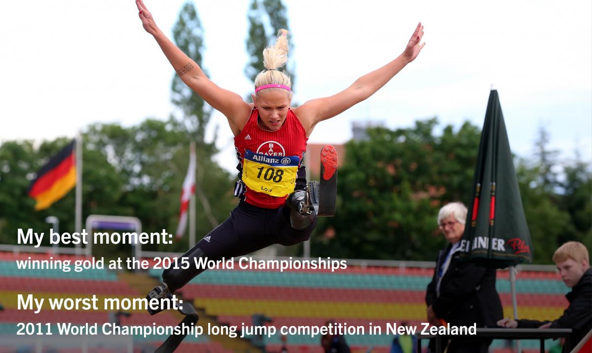 The world record holder in women’s long jump reflects on success and failure at previous World Championships.