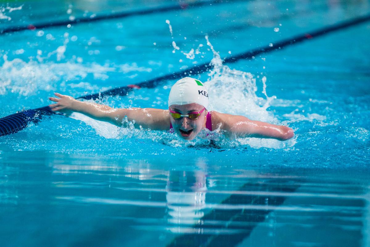 Ellen Keane of Ireland competes at the 2016 IPC Swimming European Open Championships in Funchal, Portugal.