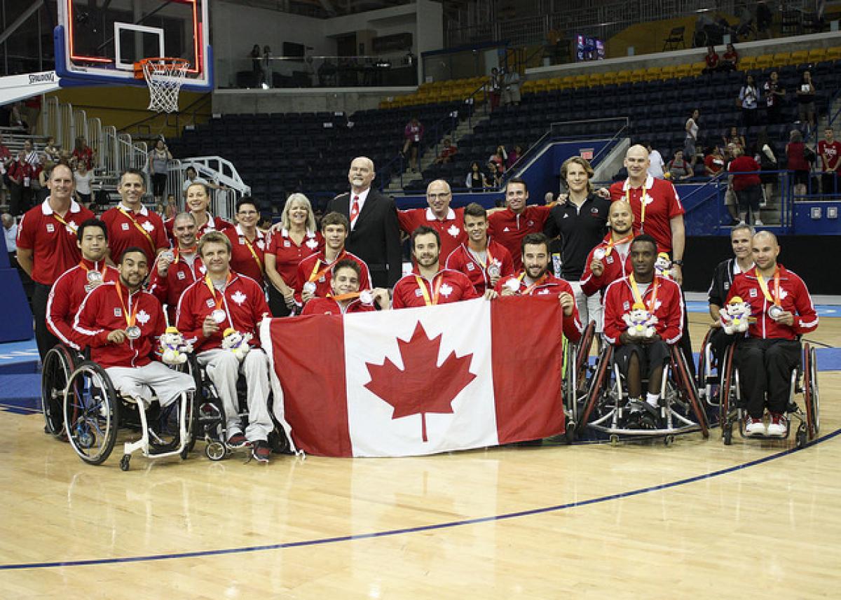 The Canadian Parapan Am Men's Wheelchair Basketball Team