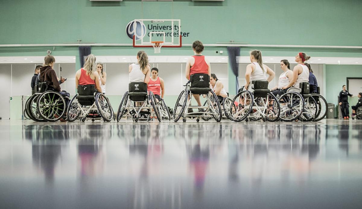 wheelchair basketball team