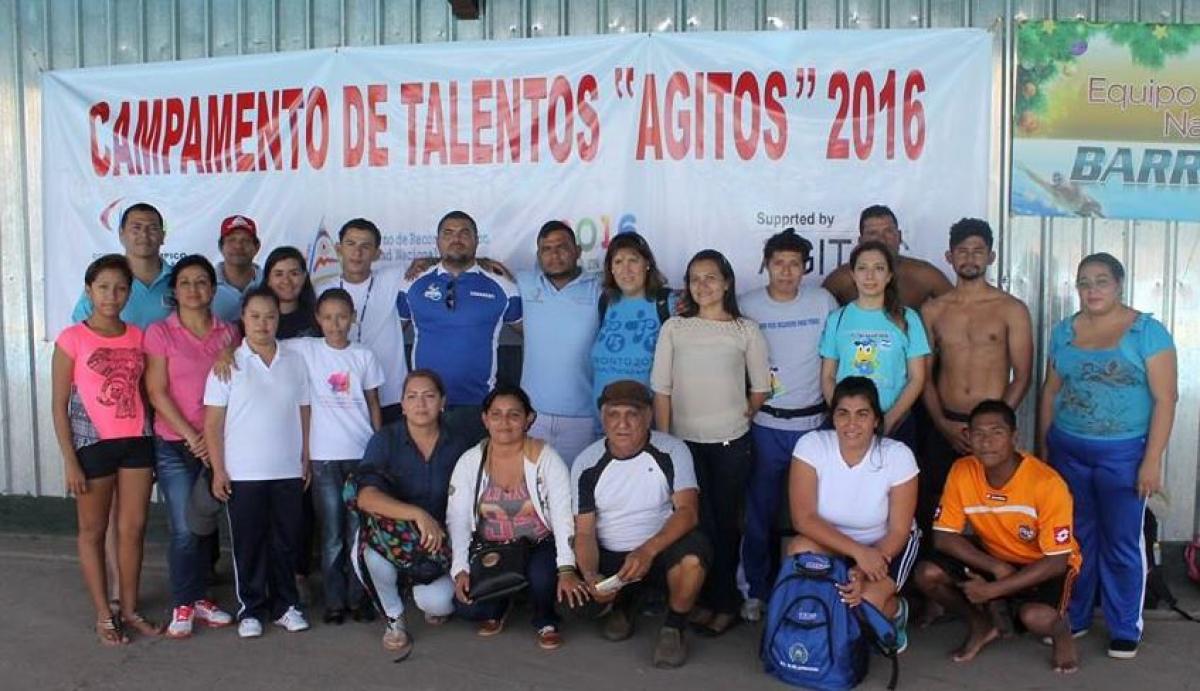 Participans of the Agitos Foundation Youth Talent Camp held in Nicaragua.
