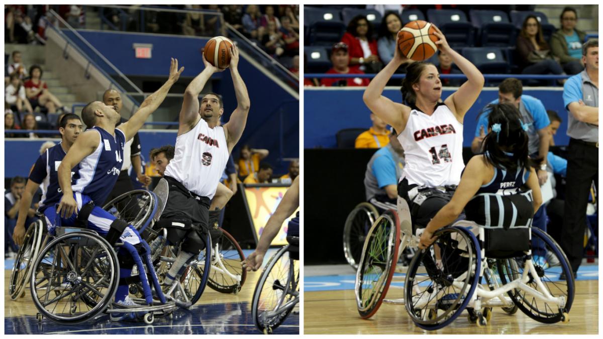Wheelchair basketball - Canada - Abdi Dini and Erica Gavel Abdi Dini and Erica Gavel