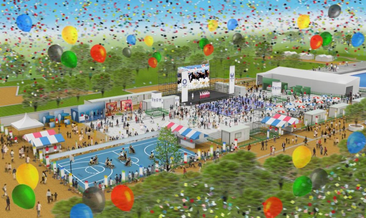 Computer rendering of the Tokyo 2020 Live Site