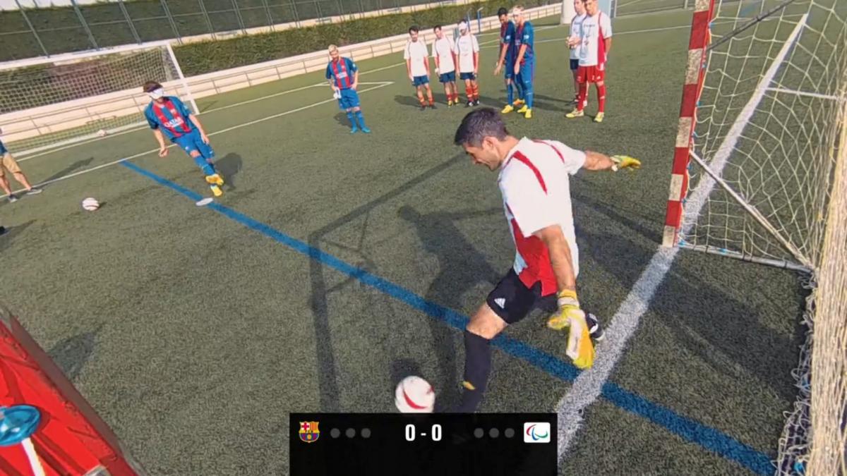 FC Barcelona stars and Spain’s 5-a-side blind team FC Barcelona stars and Spain’s 5-a-side blind team