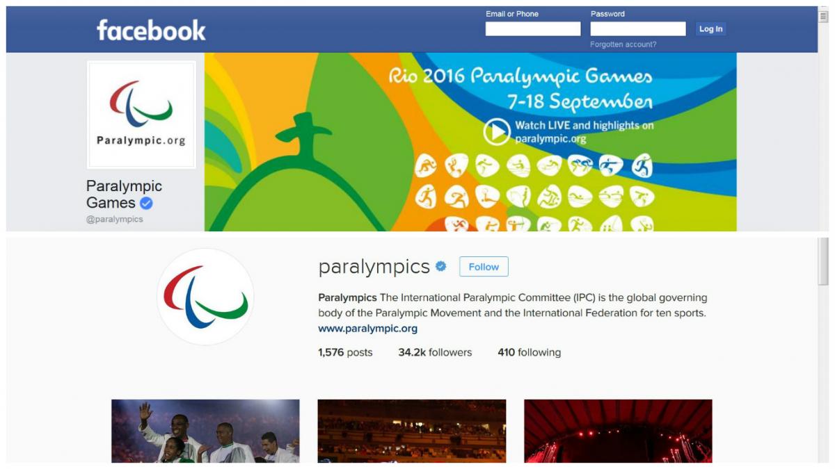 Facebook and Instagram collage Facebook and Instagram collage