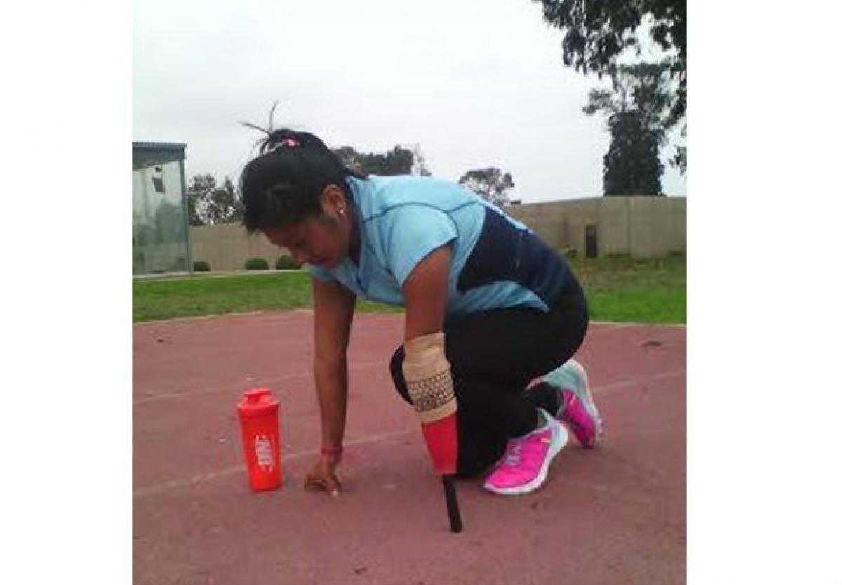 Peruvian sprinter Yeny Vargas Peruvian athlete preparing for her first Paralympics