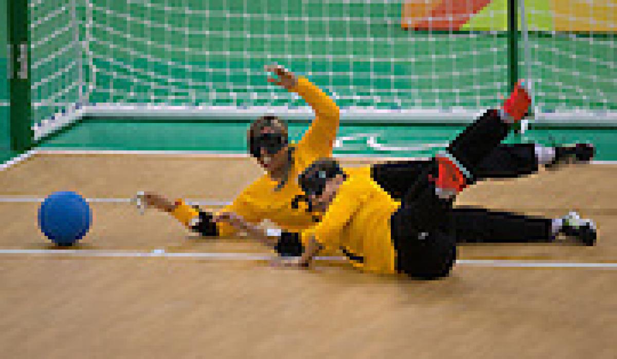 Goalball Rio Paralympics 2016 Women's Preliminary: USA vs BRA Simone Rocha and Ana Carolina Custodio (BRA) compete against USA in Goalball