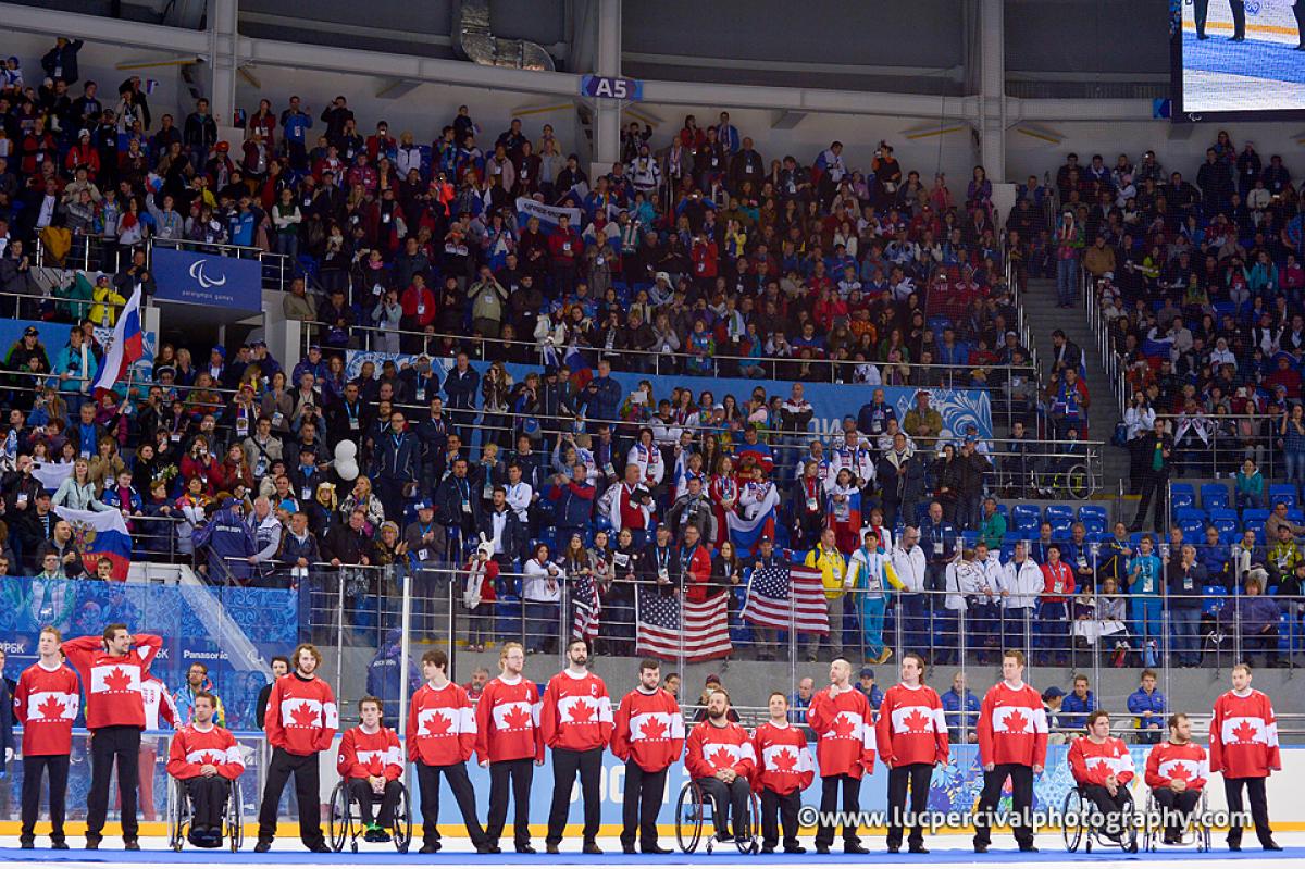 Canada players at the Sochi 2014 Paralympic Winter Games 