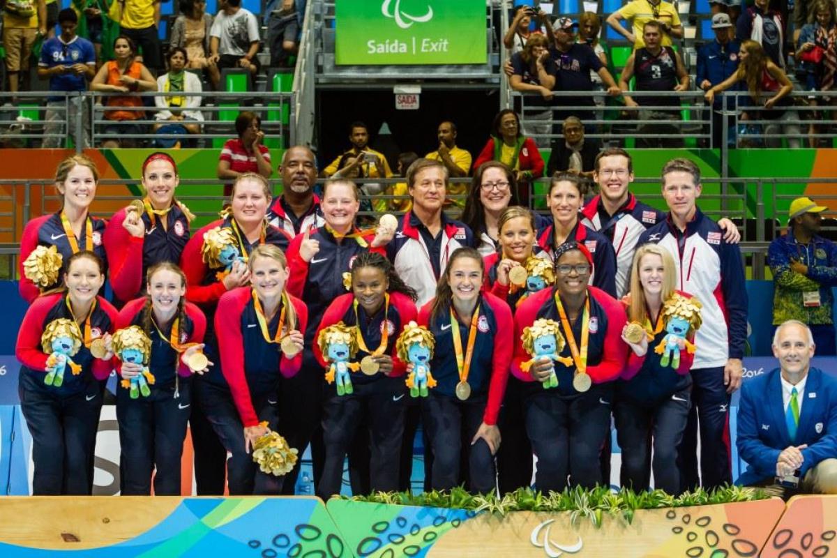 USA women's sitting volleyball team