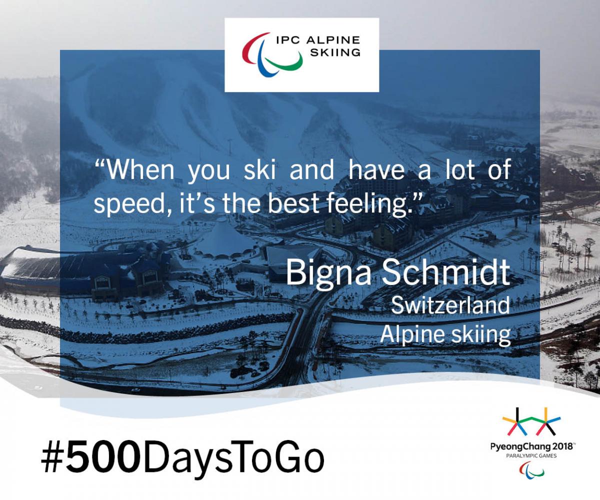 PyeongChang 2018 - #500DaysToGo - Bigna Schmidt