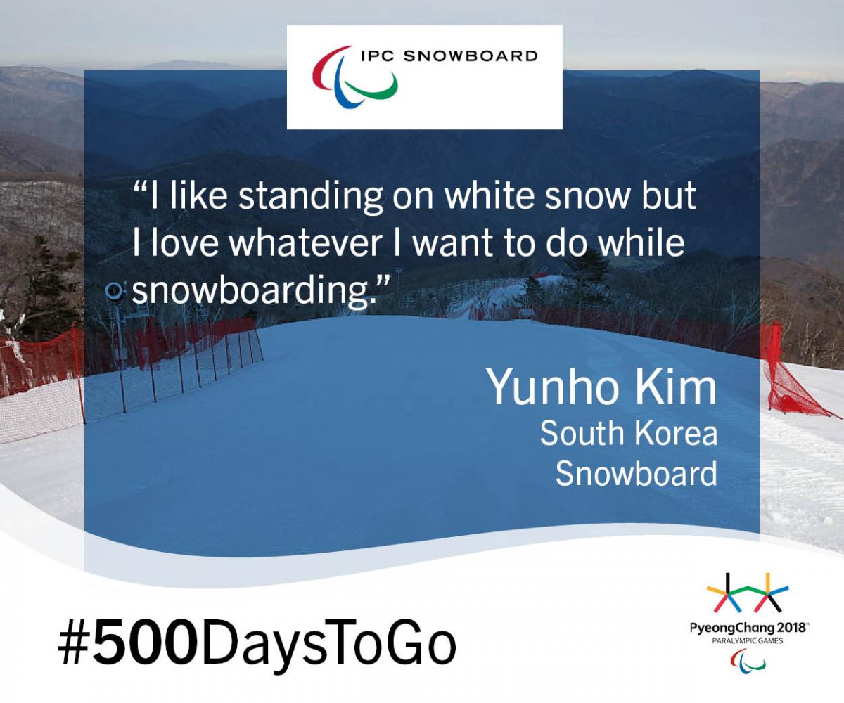 PyeongChang 2018 - #500DaysToGo - Yunho Kim