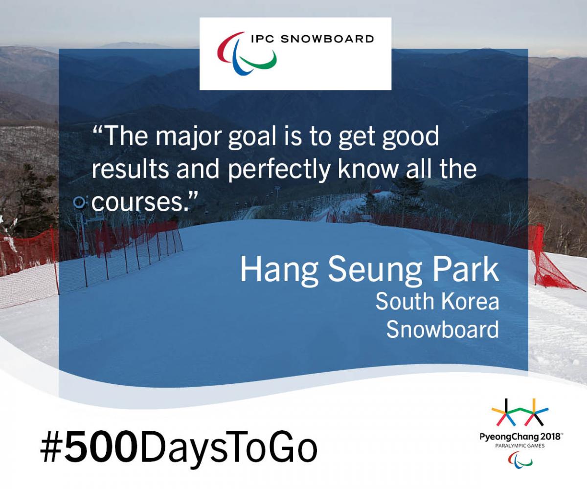 PyeongChang 2018 - #500DaysToGo - Hang Seung Park