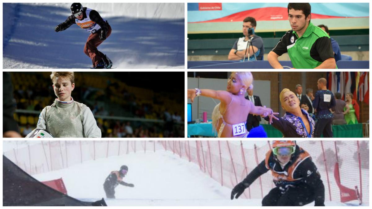 Athlete of the Month November 2016 Collage of five athlete photos
