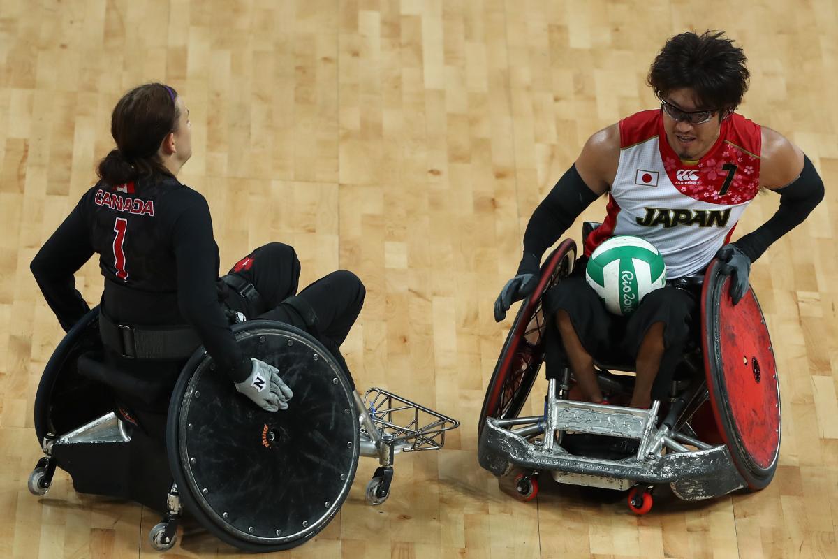 Daisuke Ikezaki - Rio 2016 Daisuke Ikezaki in action during the Men's Wheelchair Rugby Bronze Medal match.