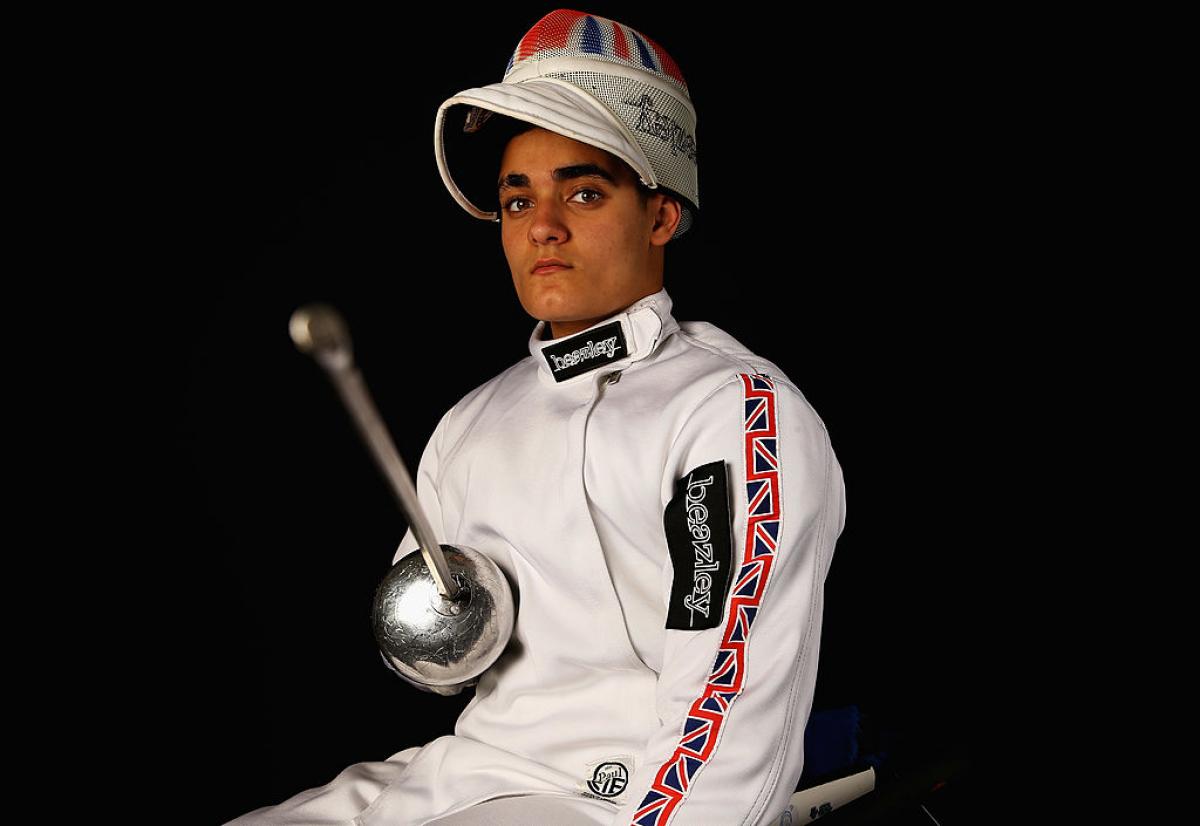 Dimitri Coutya - Wheelchair Fencing Dimitri Coutya of Great Britain Fencing team poses during a Beazley British Fencing Profiling Day on June 26, 2013 in London, England.