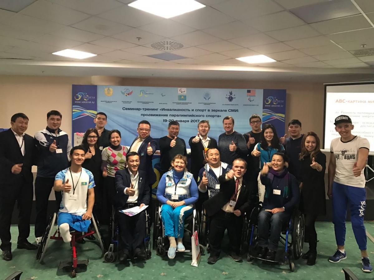Journalists at the media workshop in Astana, Kazakhstan