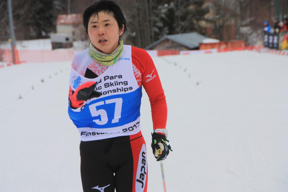 a Para Nordic skier