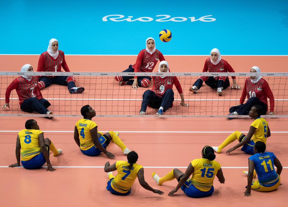 Rwanda women's sitting volleyball - Rio 2016 Sitting volleyball players