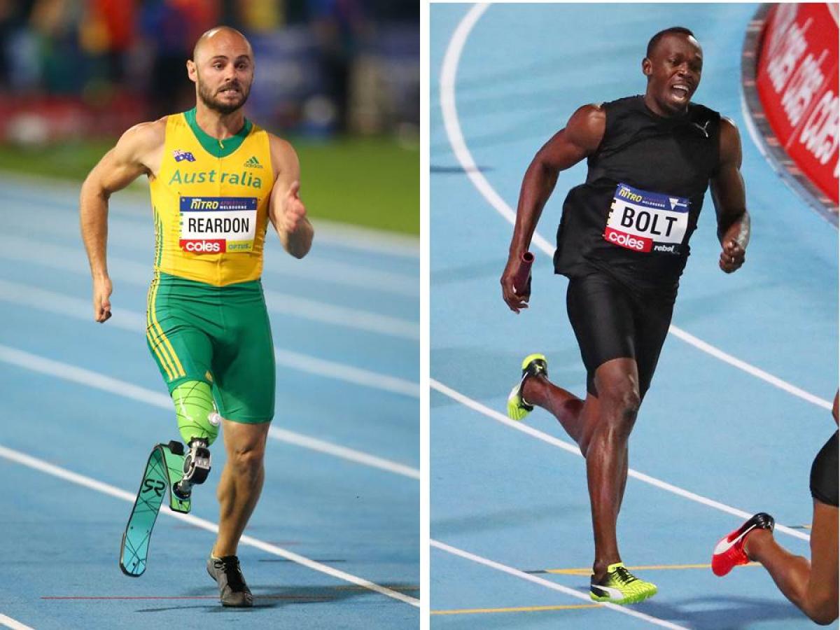 Scott Reardon and Usain Bolt Scott Reardon and Usain Bolt