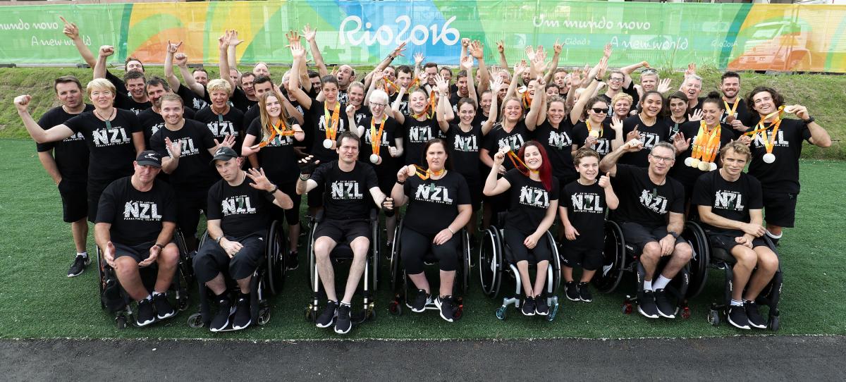 New zealand Support staff The New Zealand Rio 2016 Paralympic Games Team including Paralympians and support staff.