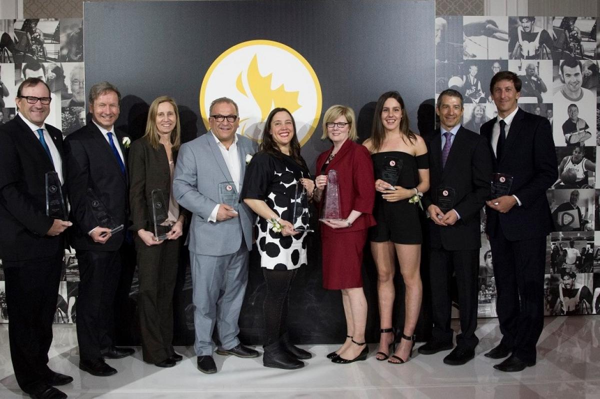 The inductees at the 2017 Canadian Paralympic Hall of Fame and Sport Awards.