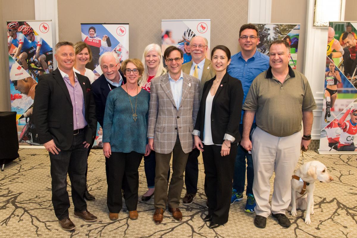 The new board of the Canadian Paralympic Committee elected in April 2017.
