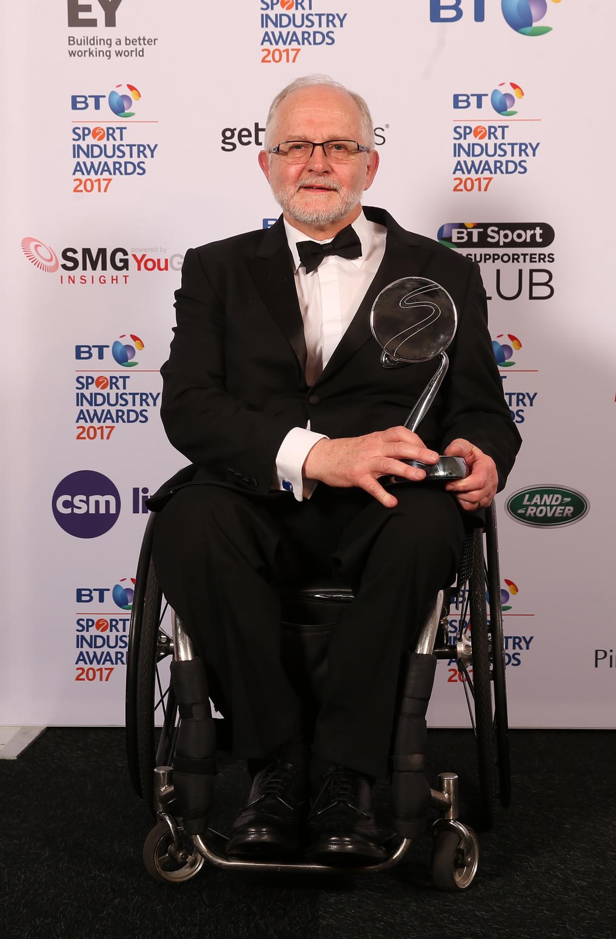 Sir Philip Craven Sir Philip Craven won the Leadership in Sport Award at the 2017 BT Sport Industry Awards.