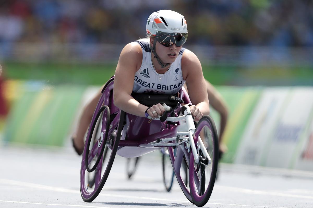 Great Britain's Samantha Kinghorn in action at the Rio 2016 Paralympic Games.