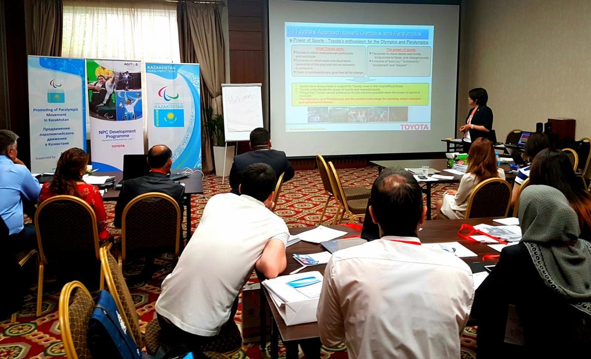 People at a training seminar sitting in a room