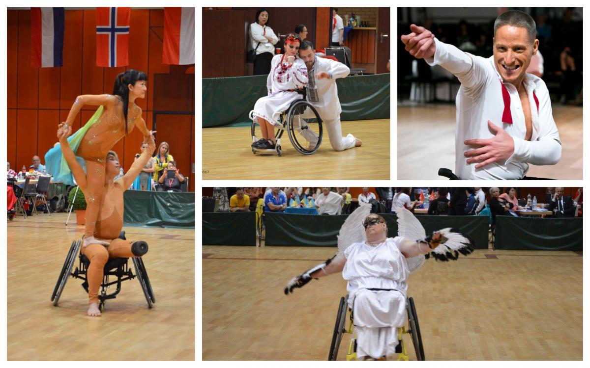 a group of wheelchair dancers