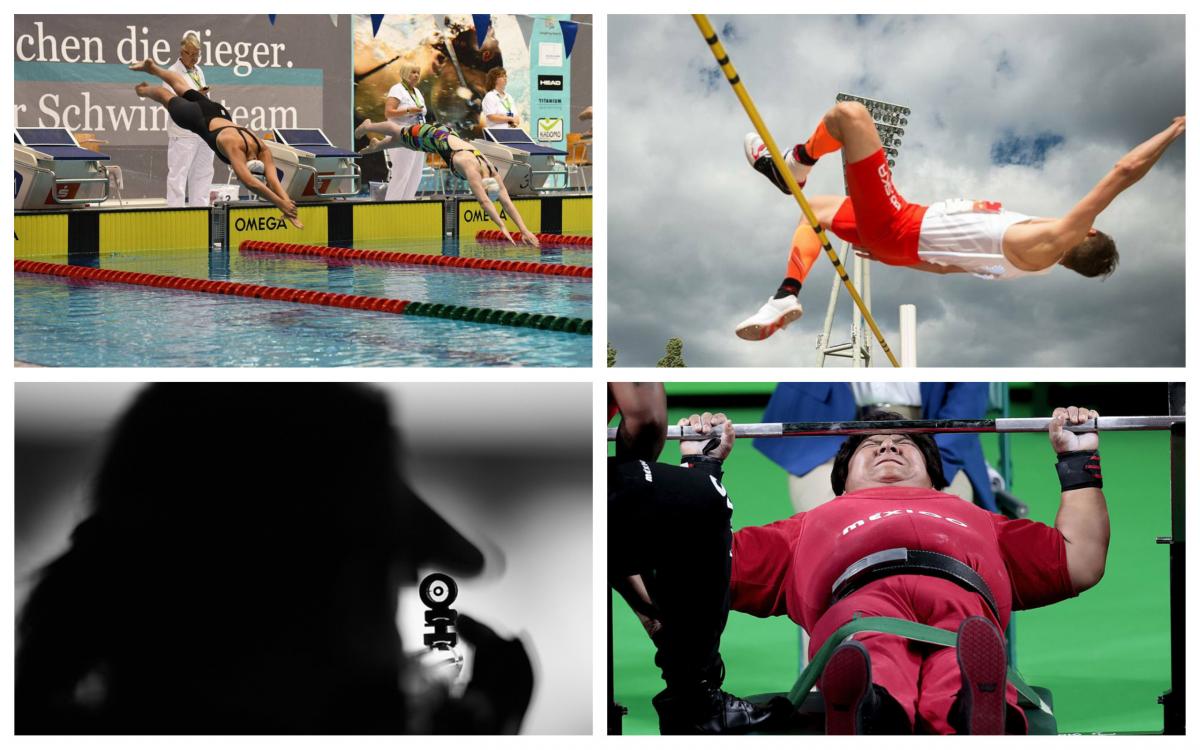 Para athletes compete in swimming, athletics, powerlifting and shooting