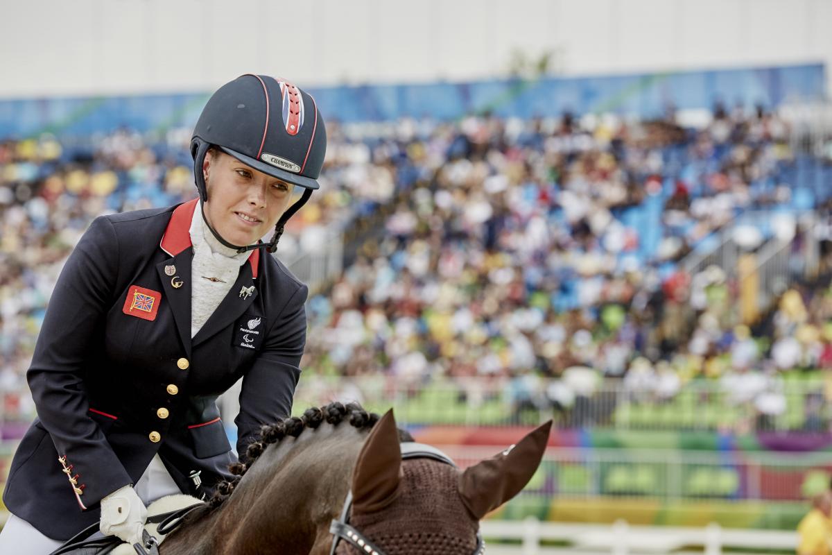 Woman on a horse