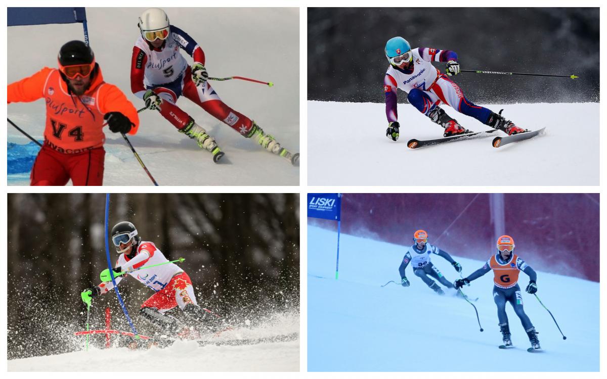 a group of Para skiers 