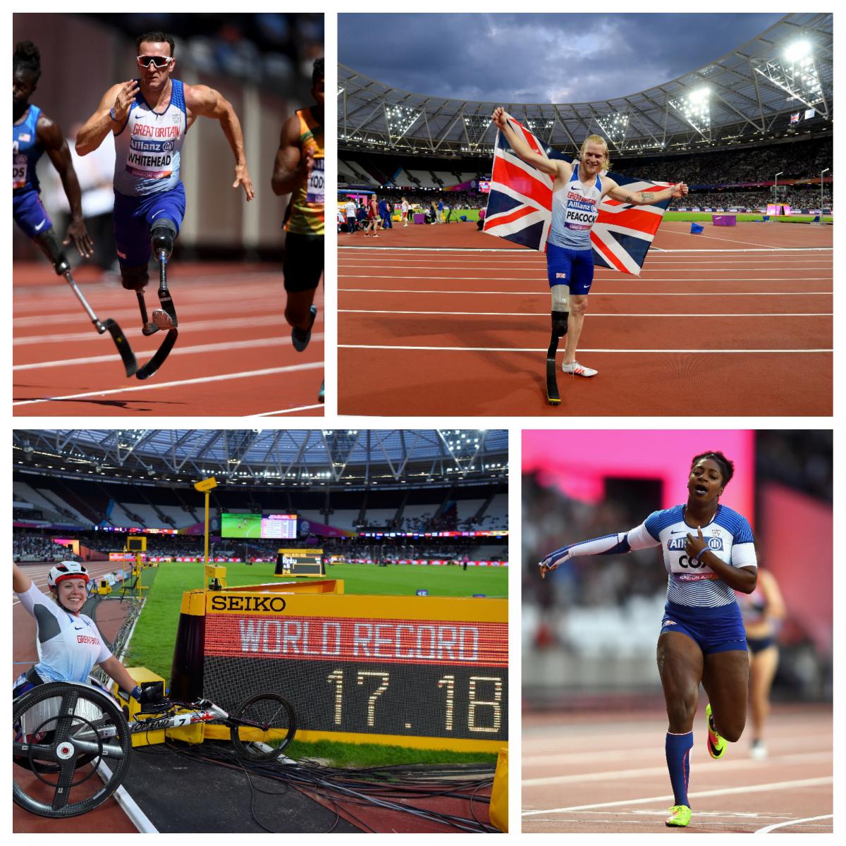 British Para athletes - collage