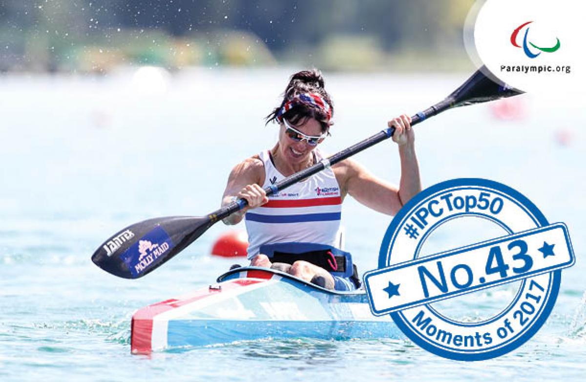 Top 50 No 43 - Jeanette Chippington a female Para canoeist