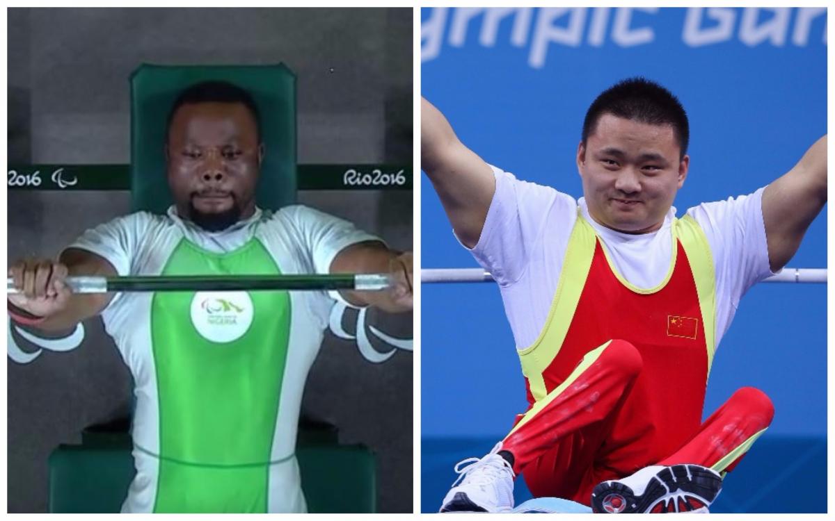 Paul Kehinde vs. Lei Liu two male Para powerlifters