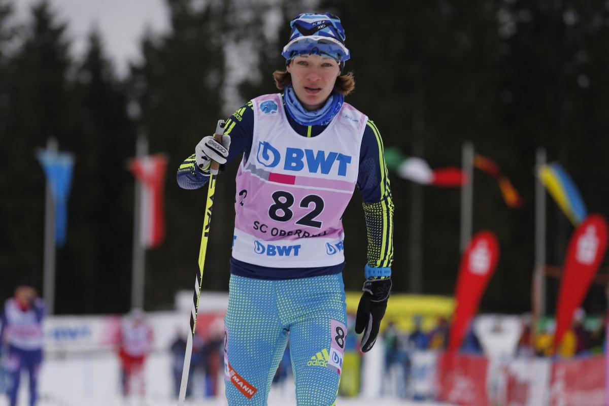 Liudmyla Liashenko a female Para Nordic skier