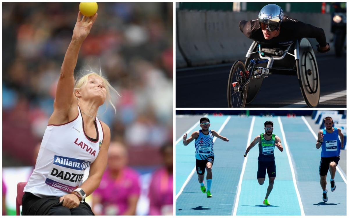 Para athletes competing in track and field events