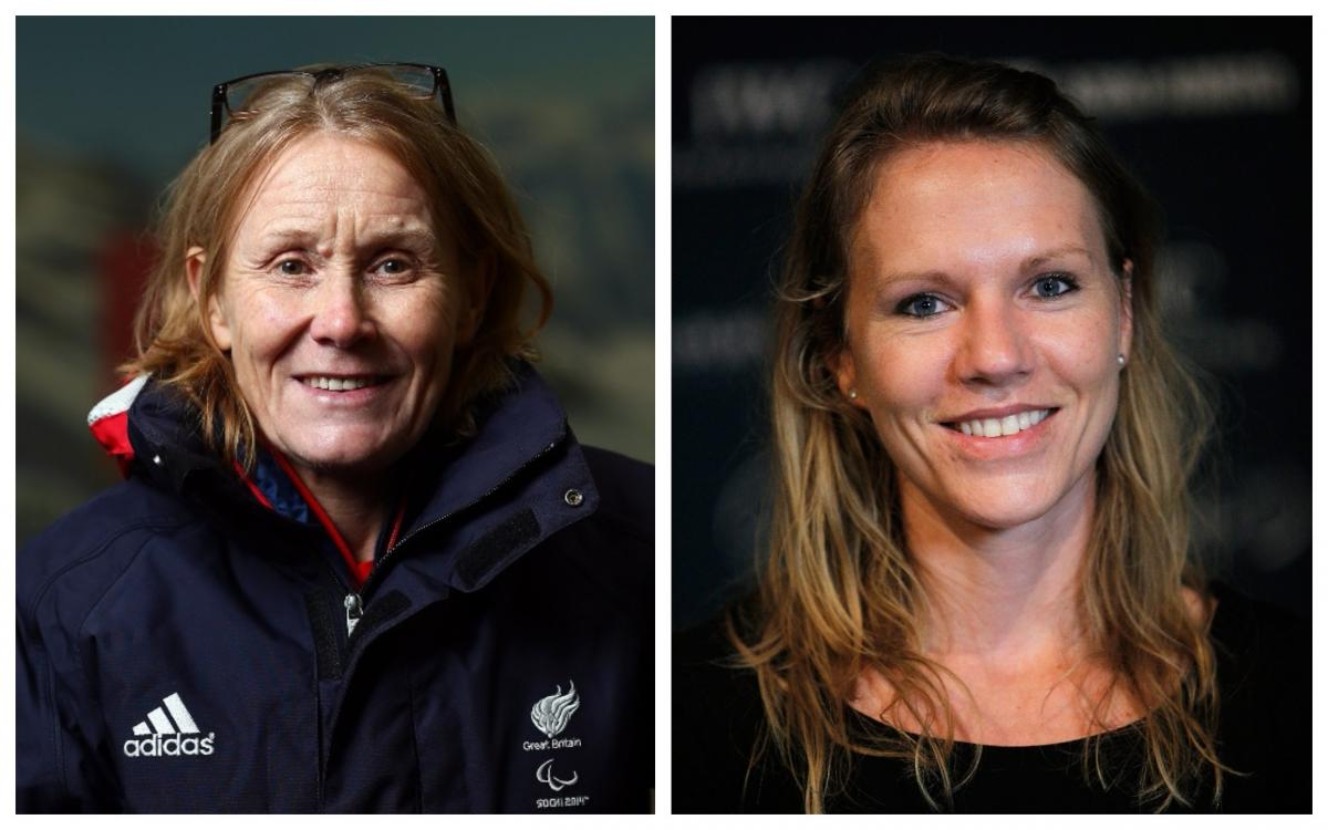 Penny Briscoe and Esther Vergeer two female Chef de Missions