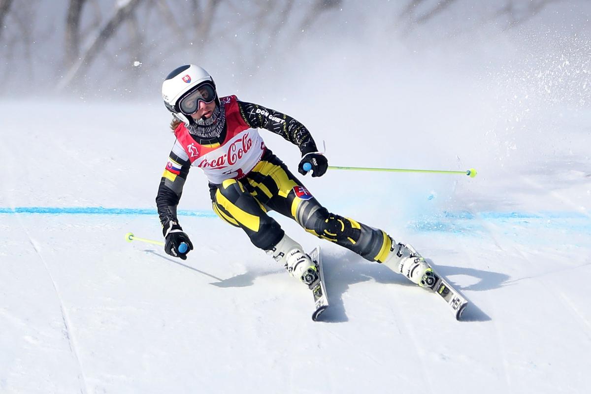 Slovakia's Henrieta Farkasova competing at PyeongChang 2018