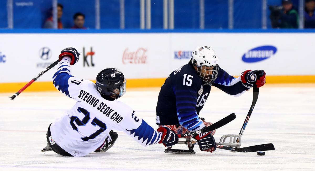 USA Korea ice hockey - PyeongChang 2018 a Para ice hockey matcch