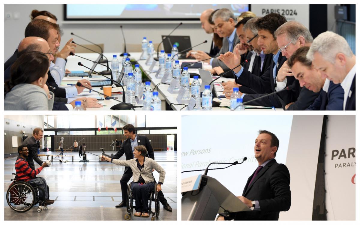 Paris 2024 - IPC - First Project review IPC President Andrew Parsons lead delegation which conducted first review of Paris 2024