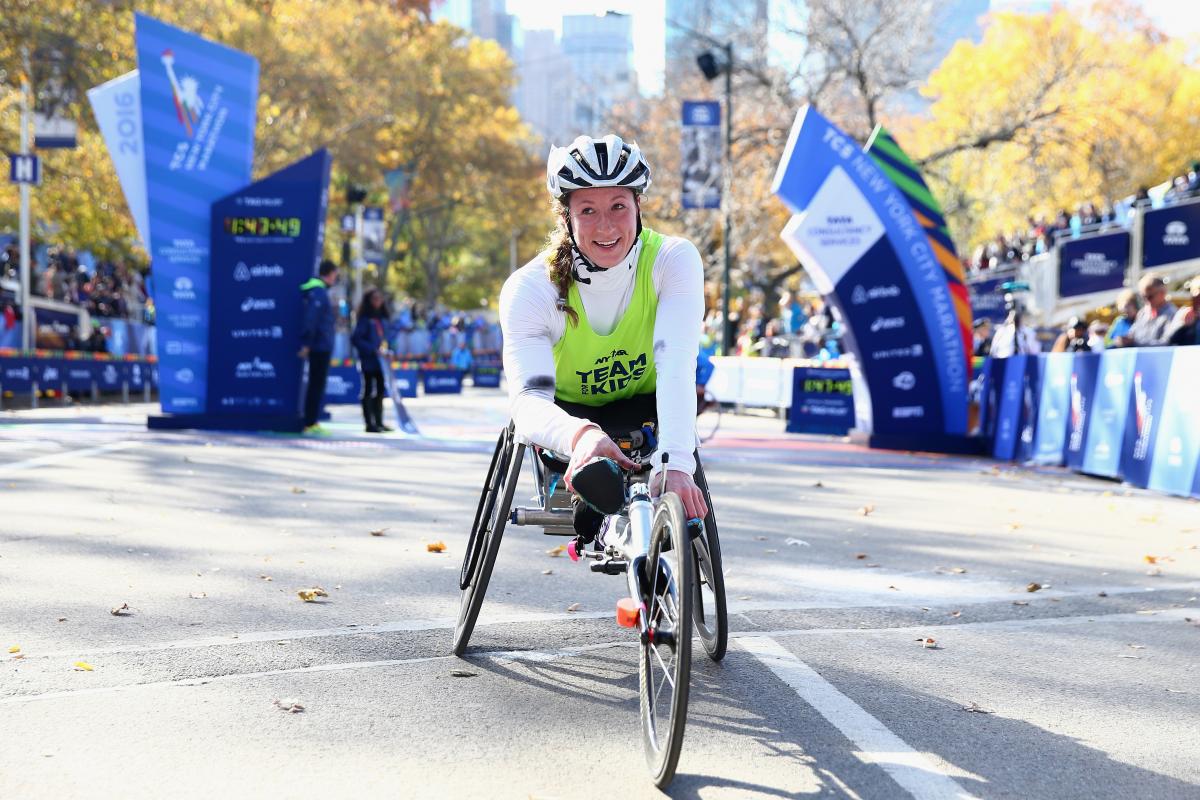 US wheelchair racer Tatyana McFadden