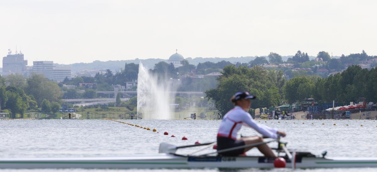 Belgrade - rowing World Cup a beauty shot of a rowing lake